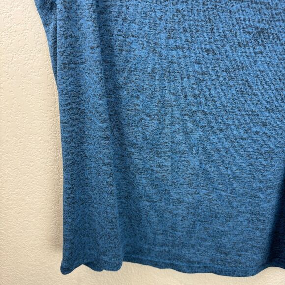 H by Halston Womens Pullover T-shirt Size‎ XS Blue Black Blend Short Sleeve - Picture 7 of 13